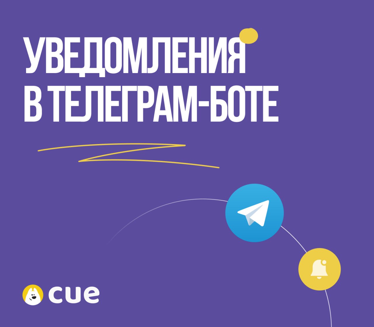 Уведомления о заказах Cue в Telegram-боте